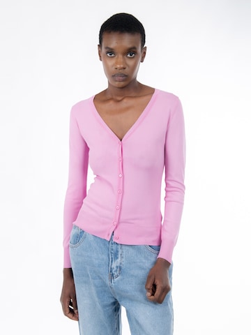 Influencer Вязаная кофта в Ярко-розовый