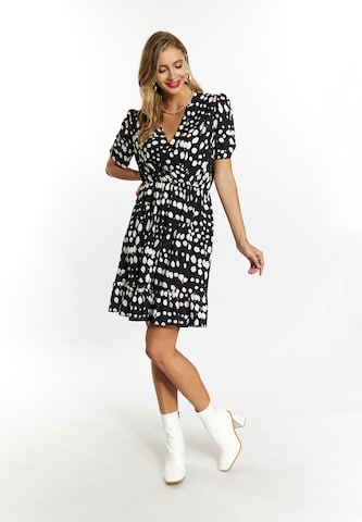 Rochie de la faina pe negru