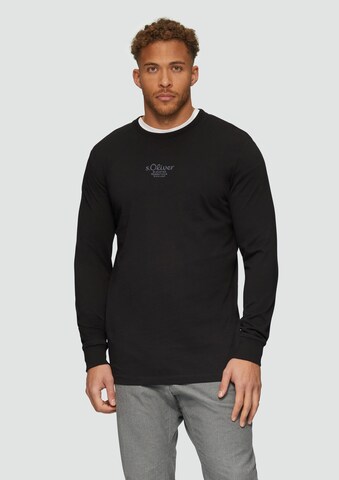 s.Oliver Shirt in Black: front