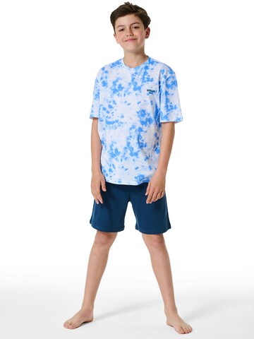 Pyjama ' Nightwear ' SCHIESSER en bleu : devant
