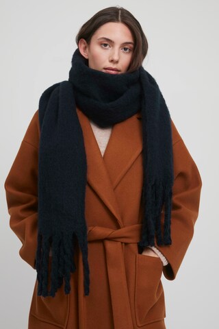 ICHI Scarf 'IABREW' in Black: front