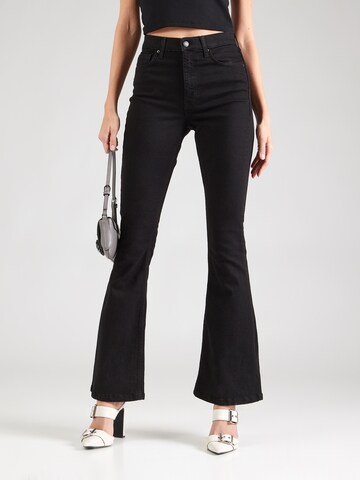 TOPSHOP Flared Jeans 'Hourglass' i svart: framsida