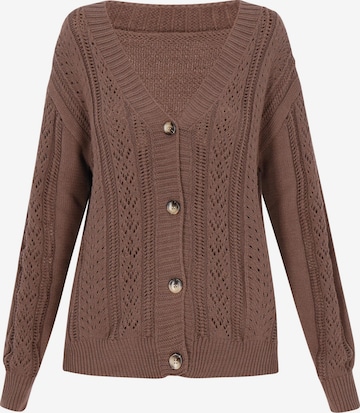 Cardigan 'Classic Look' MIMO en marron : devant