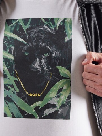 BOSS Футболка 'Animali' в Белый