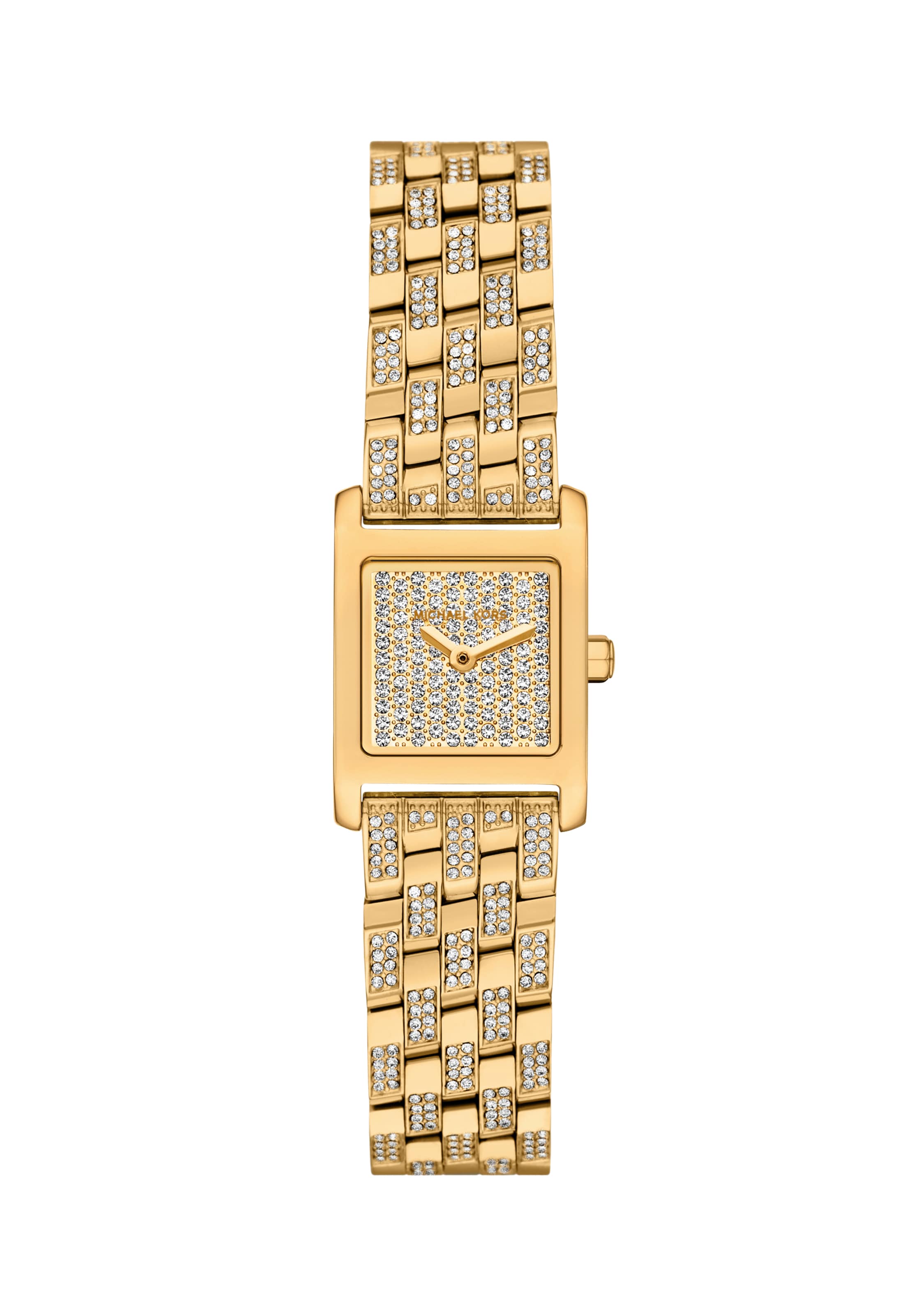 MICHAEL Michael Kors Analoog horloge 'GEORGIE' in Goud: voorkant