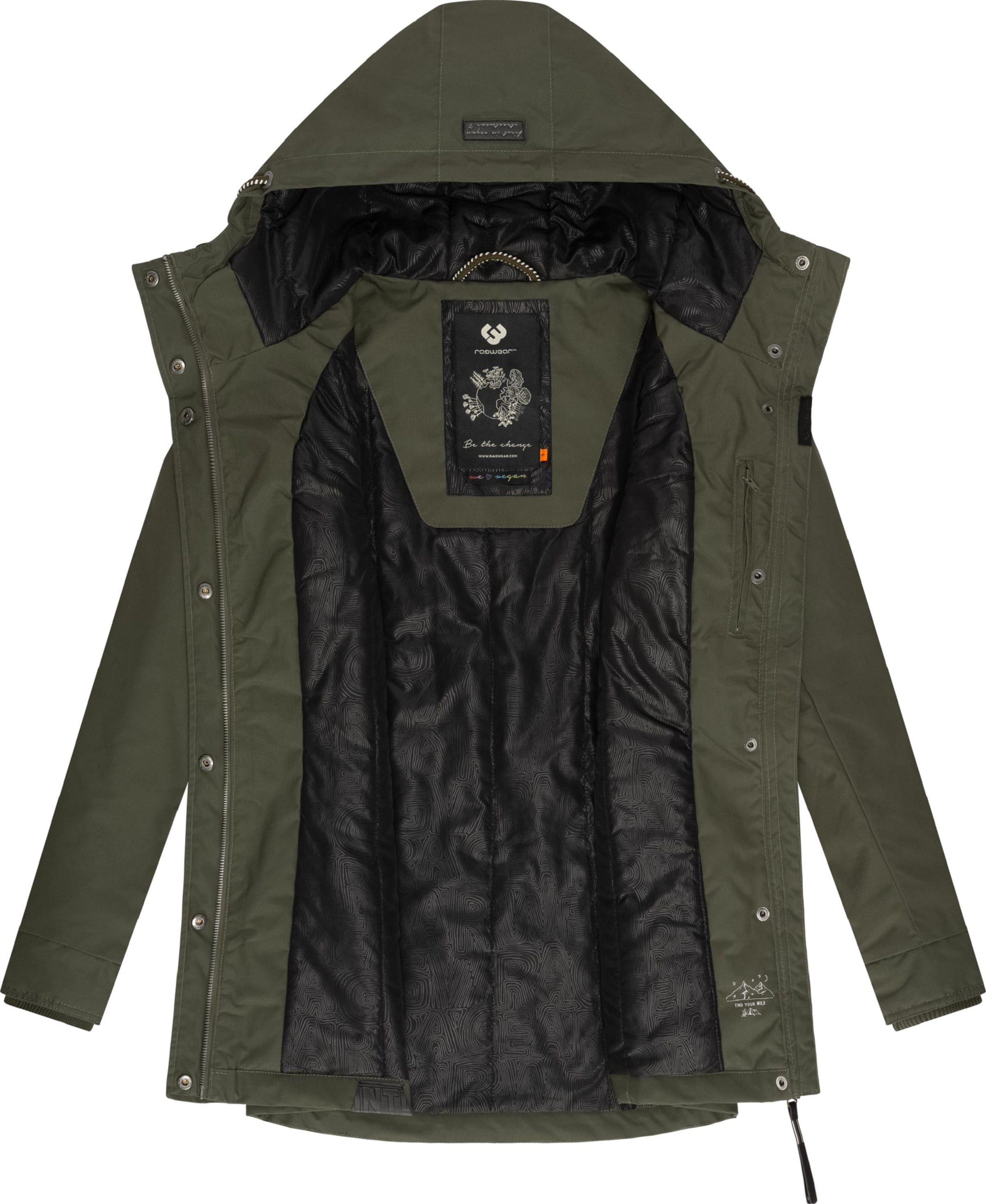 Ragwear Winter parka 'Monadis' in Green
