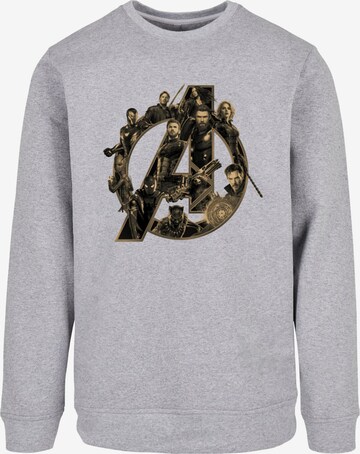 ABSOLUTE CULT Sweatshirt 'Avengers Infinity War' in Grau: predná strana