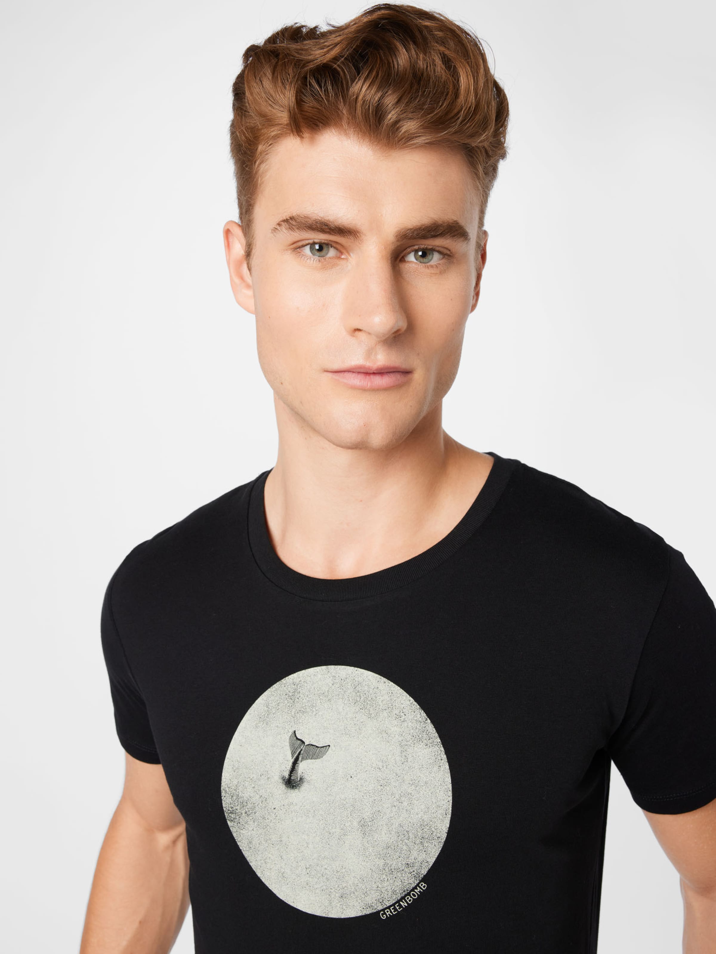 T-shirts et polos T-Shirt Whale GREENBOMB en Noir 