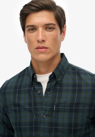 Superdry Regular fit Overhemd in Groen