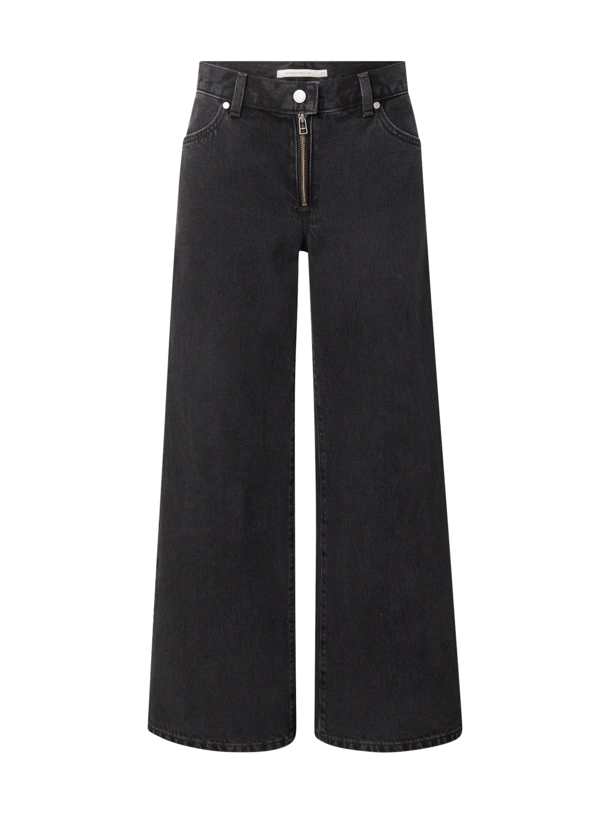 LEVI'S ® Jeans '94 Wide Leg Moto' i black denim, Produktvisning