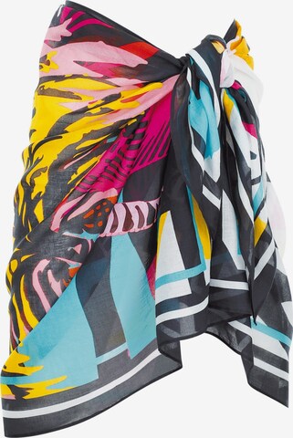 Serviette de plage 'Fiesta Pop' SUNMARIN en noir : devant