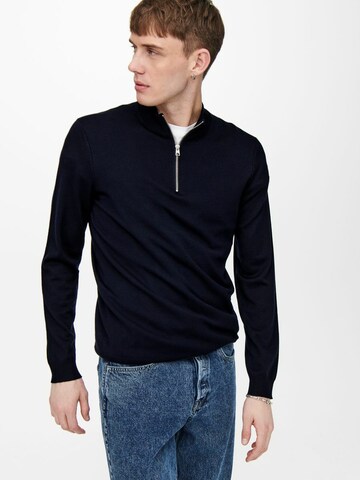 Pull-over 'WYLER' Only & Sons en bleu