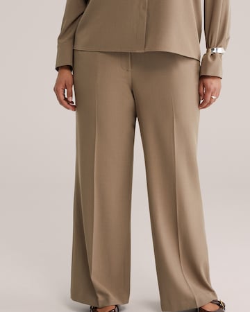 WE Fashion Wide Leg Hose in Grau: Vorderseite