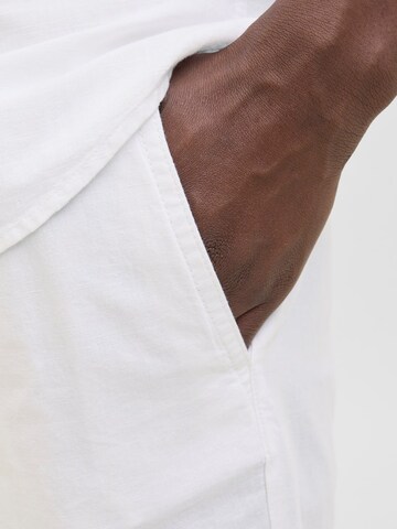 JACK & JONES Loose fit Trousers 'JPSTJaiden JJSummer' in White