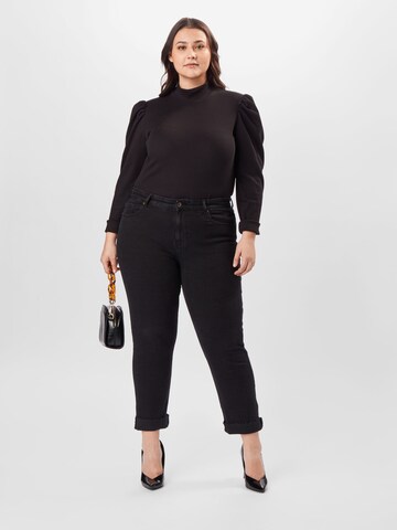 PIECES Curve Skinny Jeans 'Luna' in Schwarz