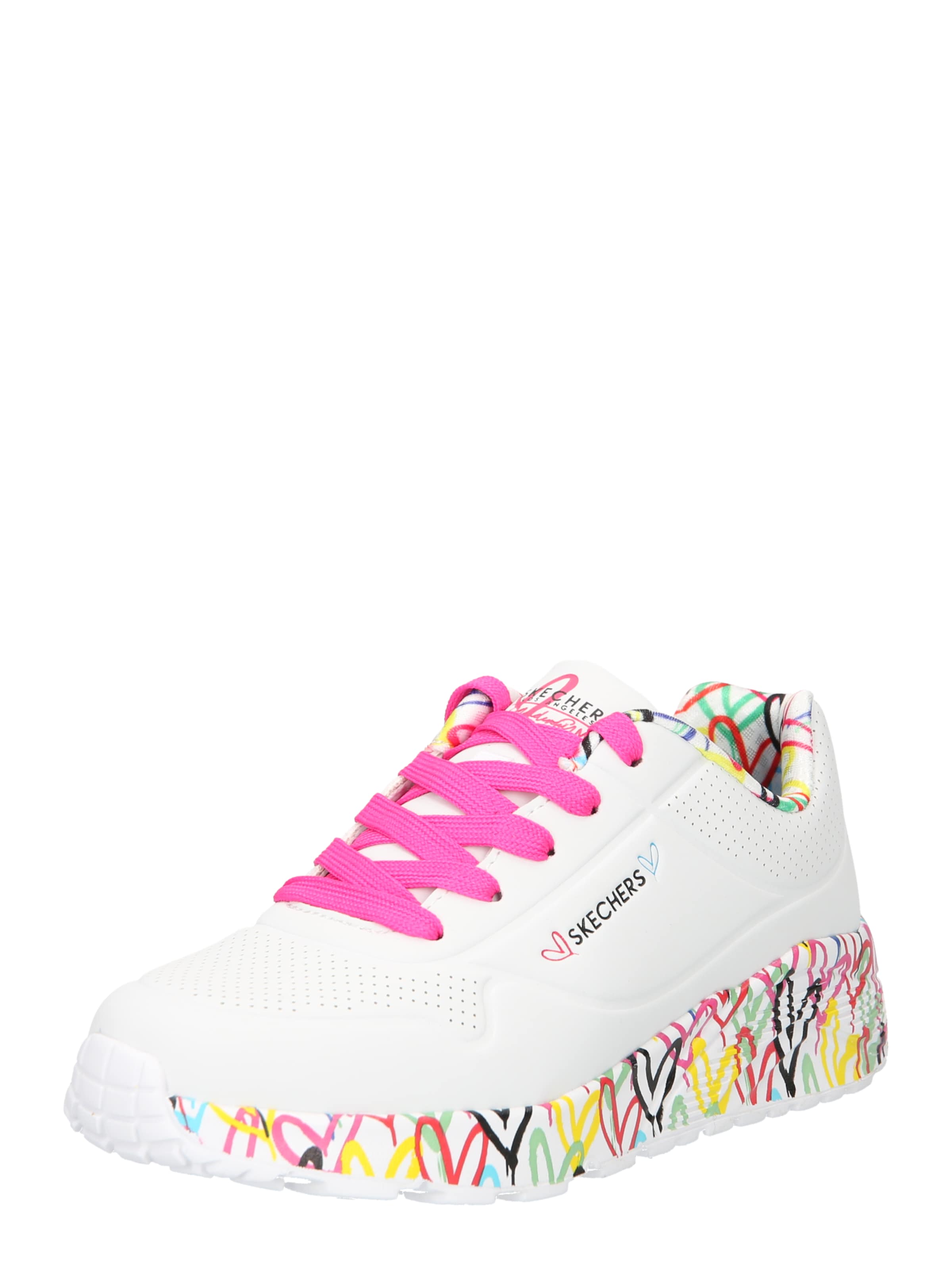 Baskets 'Uno Lite - Lovely Luv' SKECHERS en blanc : devant