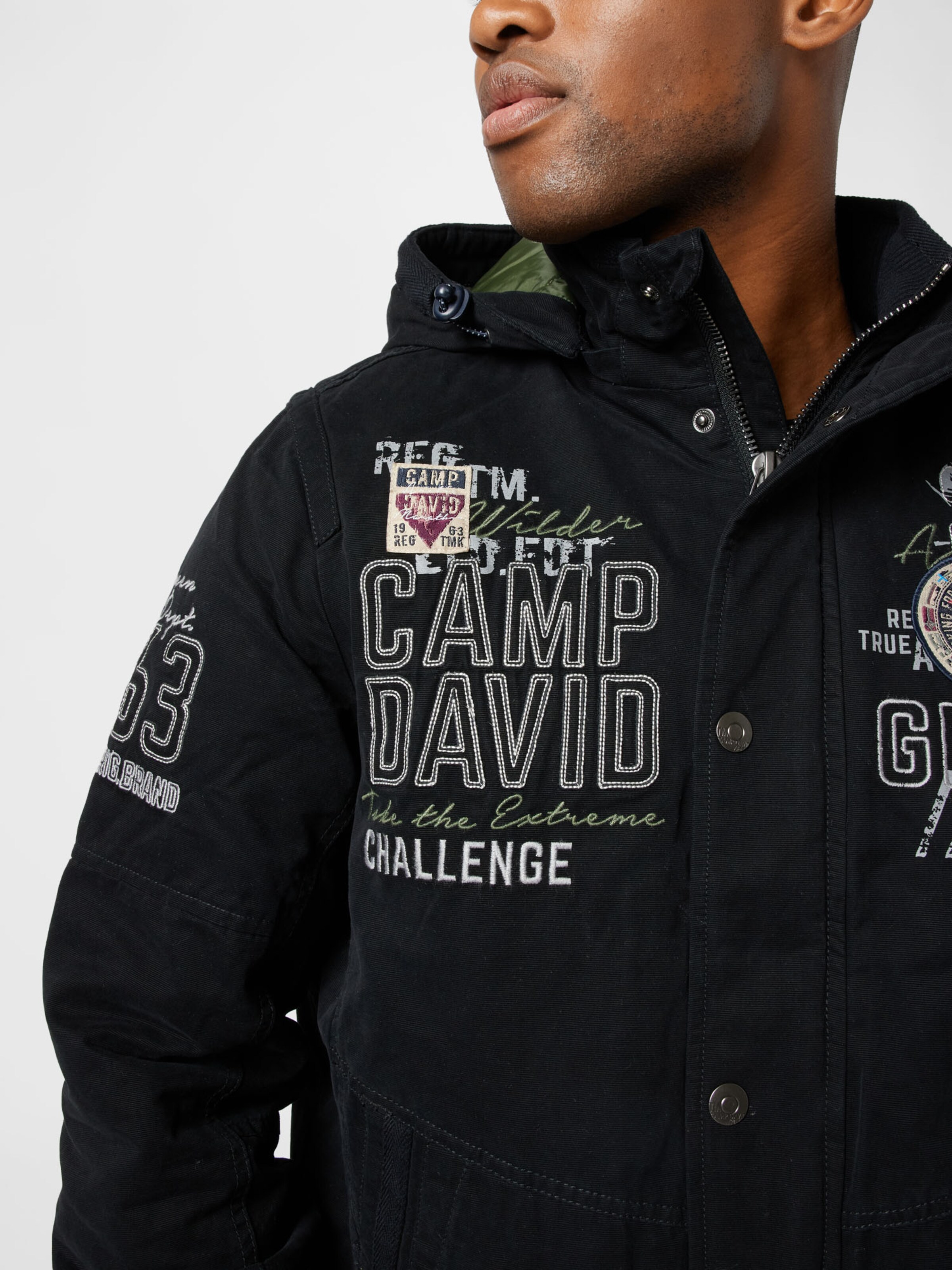 CAMP DAVID Winter Jacket in Black 