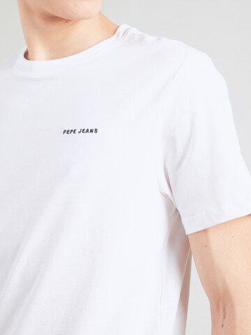 Pepe Jeans T-Shirt 'OLIVER' in Weiß