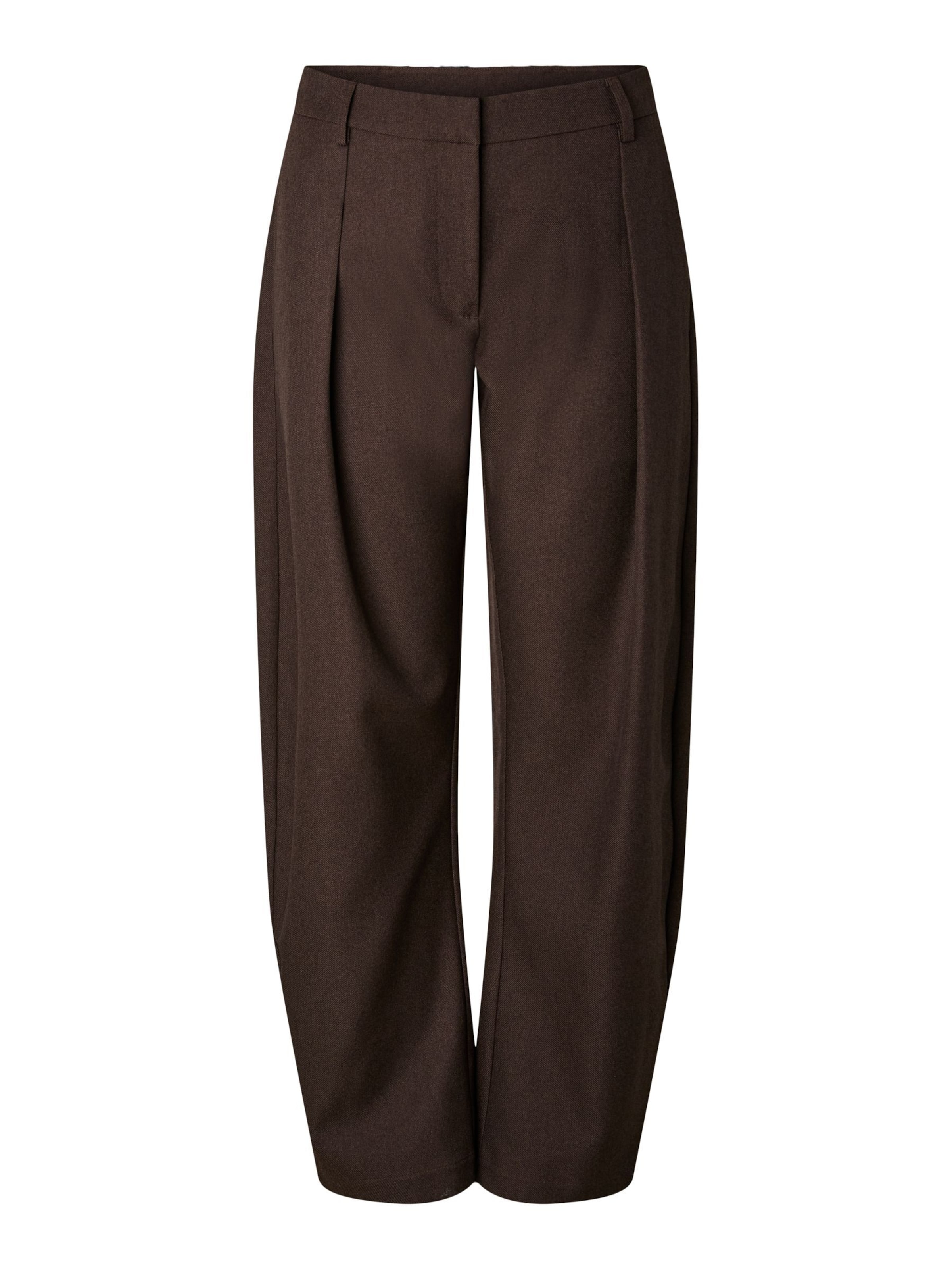 PIECES Pantalon à pince 'PCSanne' en 38 en marron, Vue avec produit