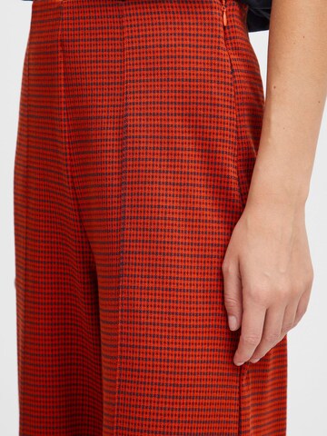 Wide Leg Pantalon 'KATE' ICHI en rouge