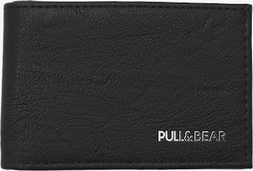 Pull&Bear Портмоне в черно: отпред