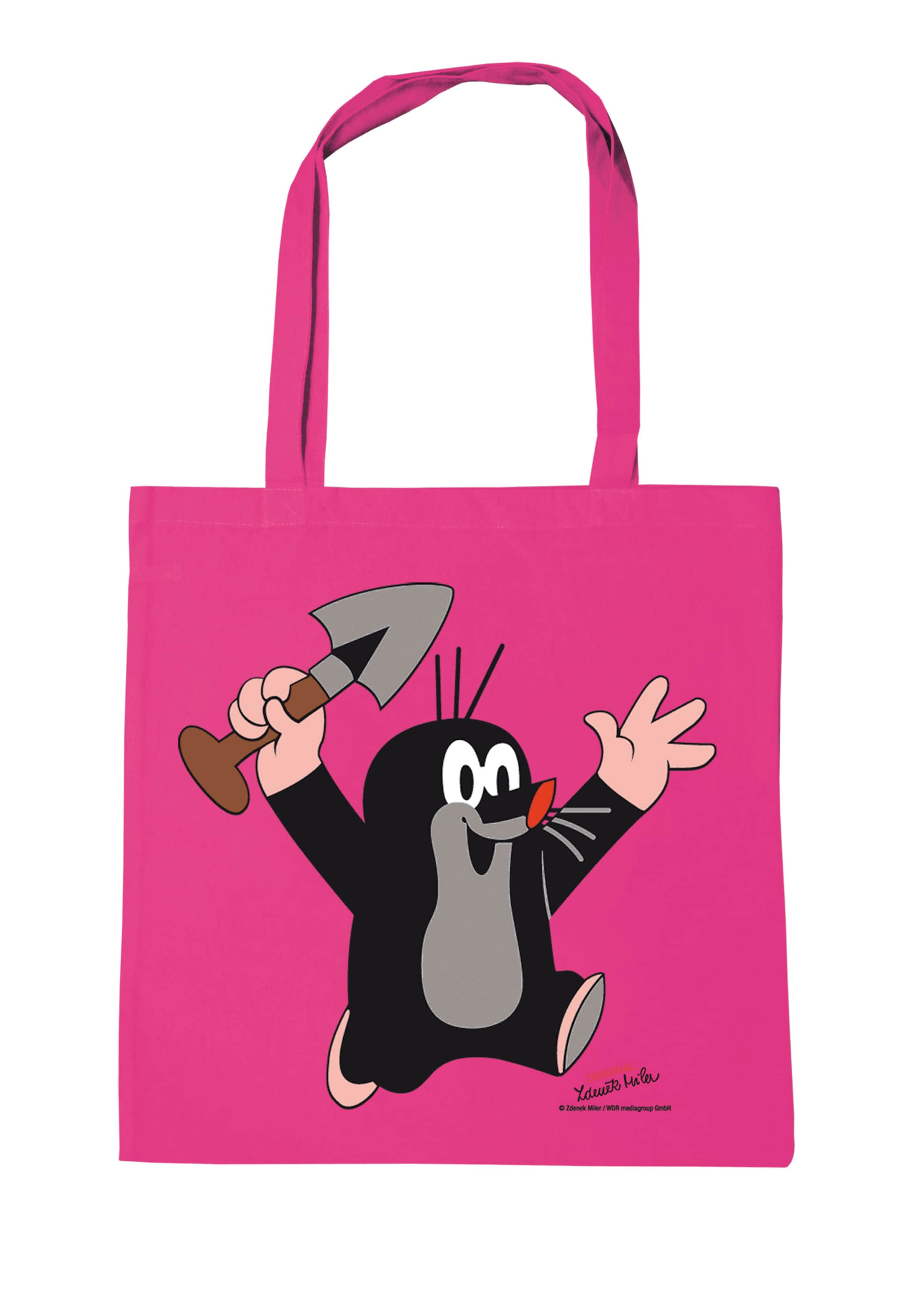 LOGOSHIRT Shopper 'Der kleine Maulwurf - Juhu' in Mixed colours: front