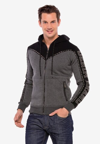 CIPO & BAXX Sweatjacke in Grau