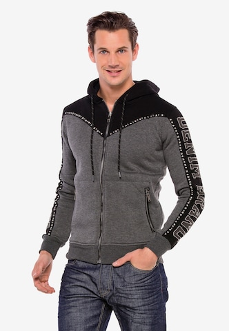 CIPO & BAXX Zip-Up Hoodie in Grey