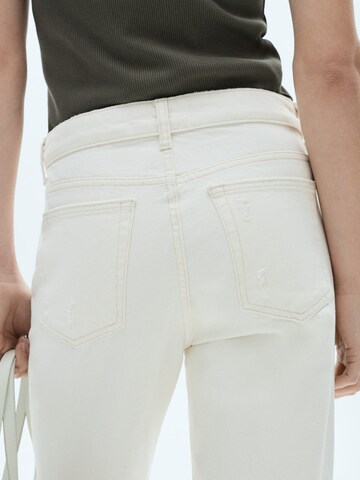 MANGO regular Jeans 'BLANCA' i hvid