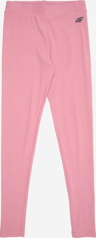 rožinė 4F Junior Siauras Sportinės kelnės: priekis