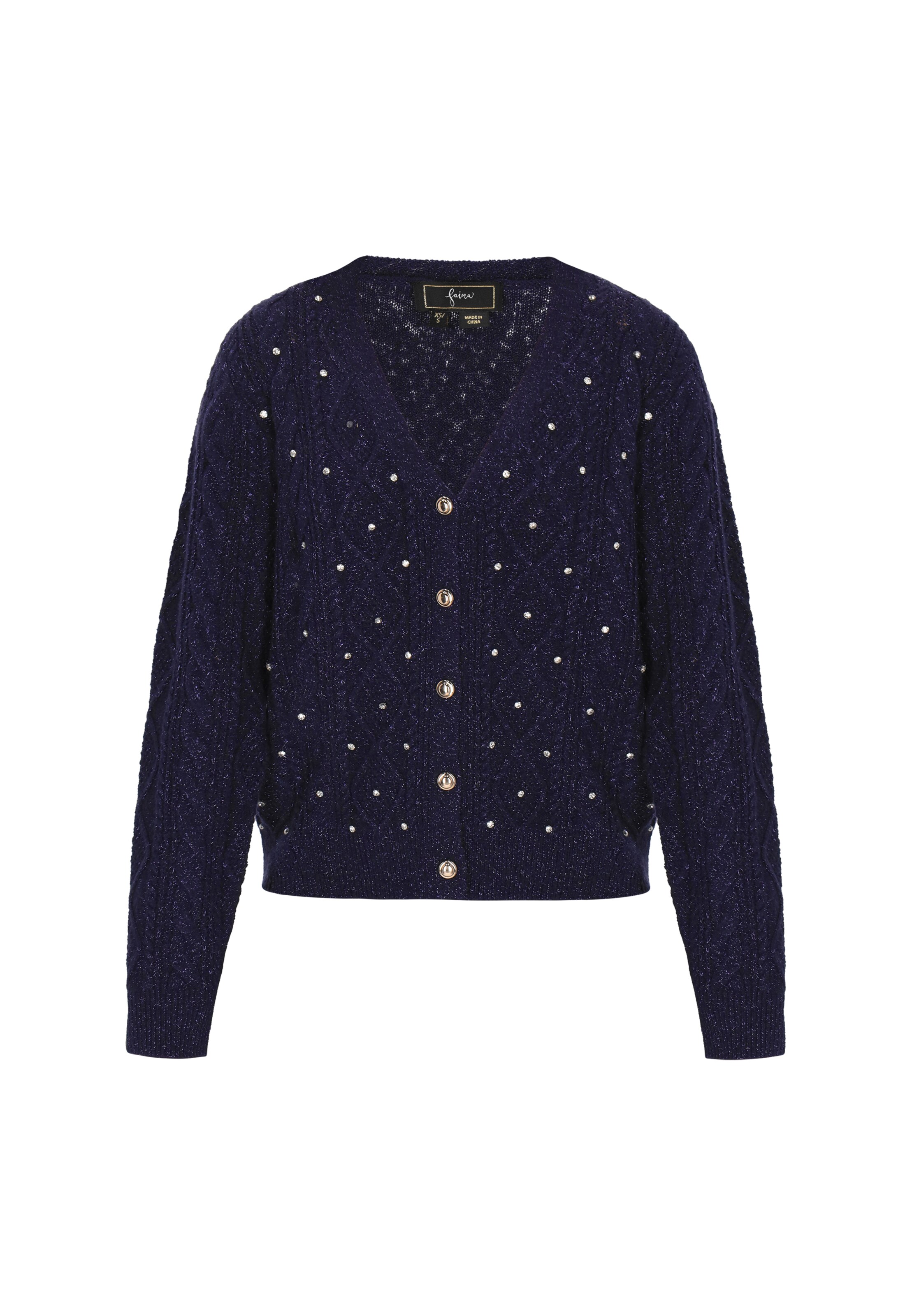 faina - Casaco de malha em azul: frente