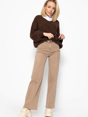 SASSYCLASSY Oversizepullover in Braun