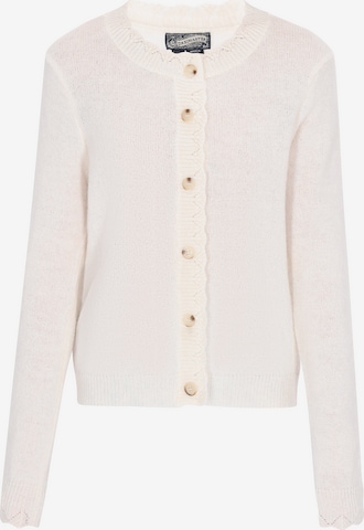 DreiMaster Vintage Плетена жилетка в бяло: отпред