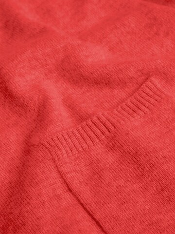 Goldner Strickjacke in Rot