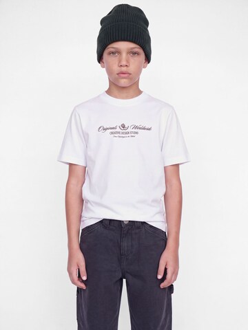 T-Shirt Jack & Jones Junior en blanc : devant