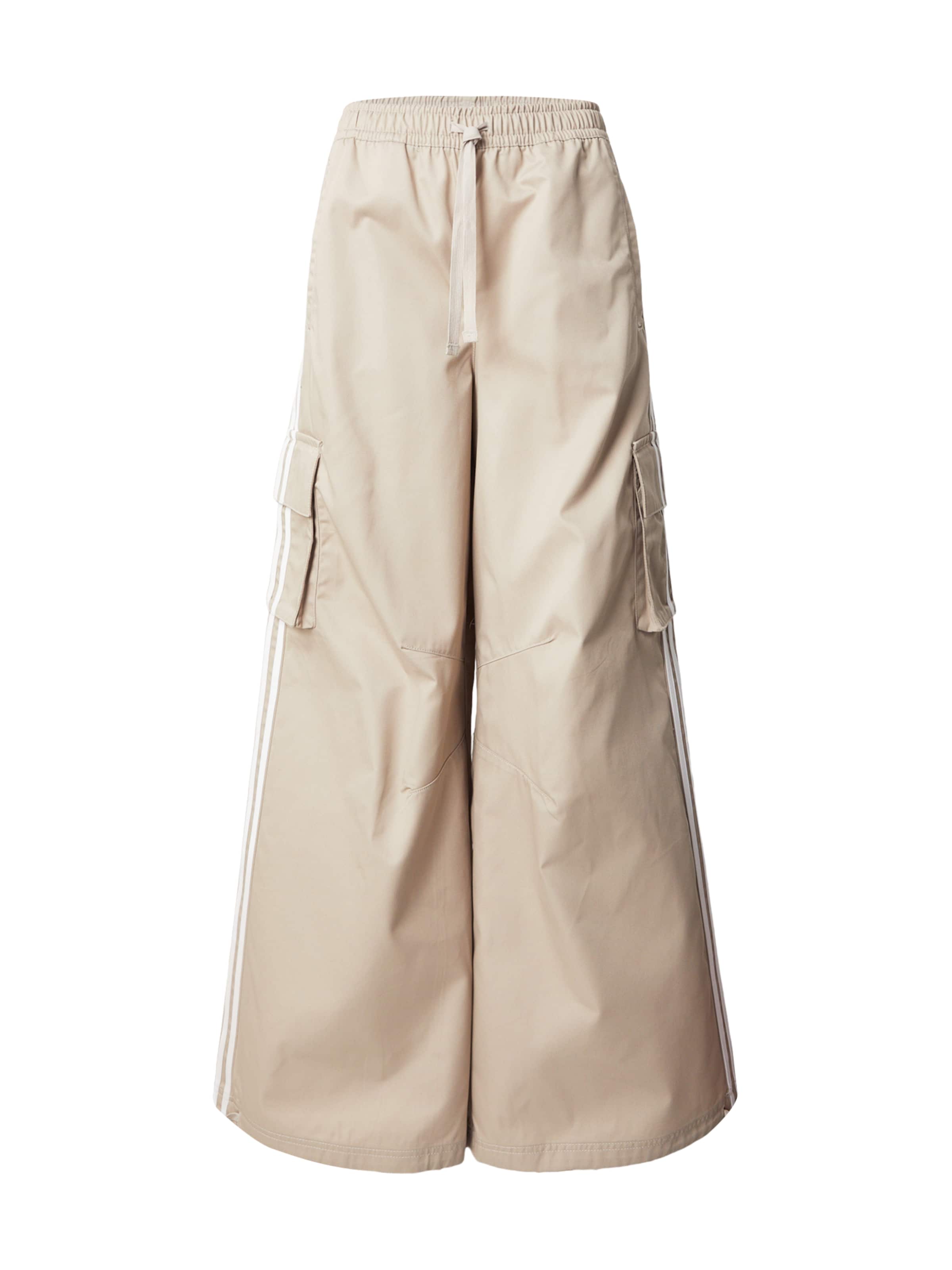 ADIDAS ORIGINALS Wide leg Παντελόνι cargo σε πράσινο: μπροστά