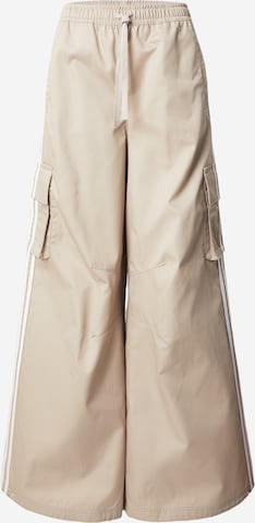 žalia ADIDAS ORIGINALS Plačios klešnės Laisvo stiliaus kelnės: priekis