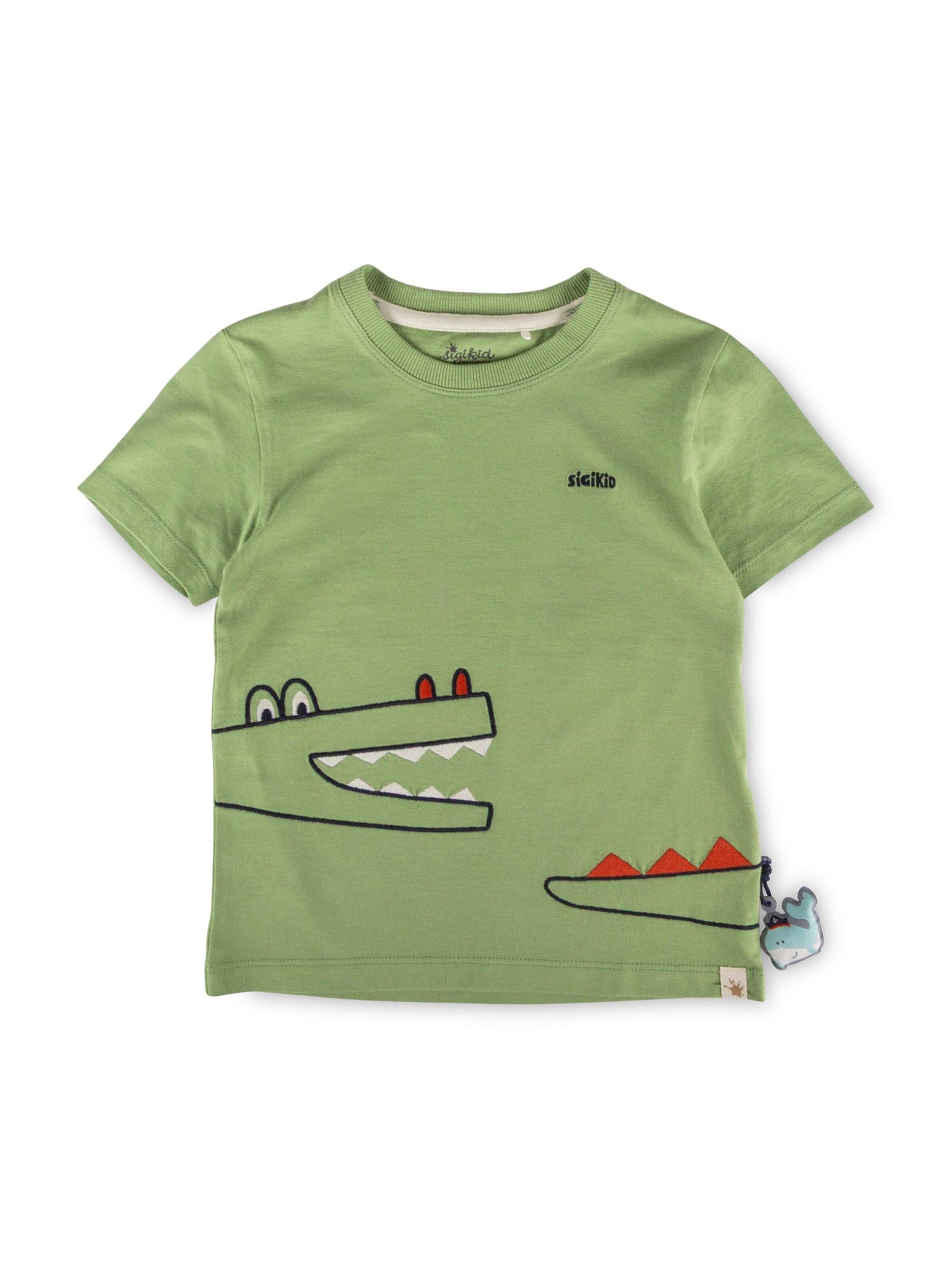 SIGIKID Shirt 'T-Shirt Happy Holiday' in 98/Regular in Green, Item view