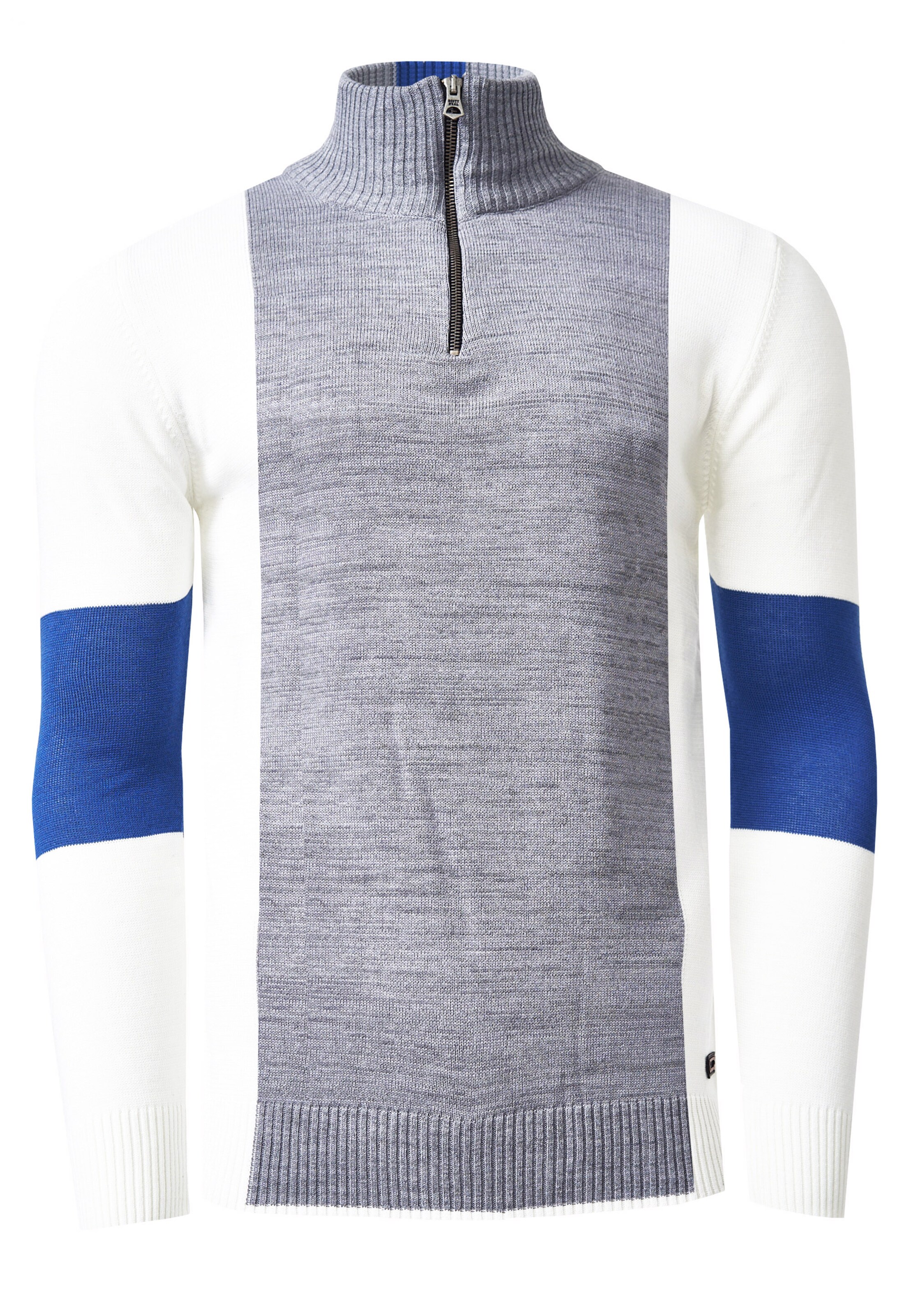 Rusty Neal Pullover in Grau: Vorderseite