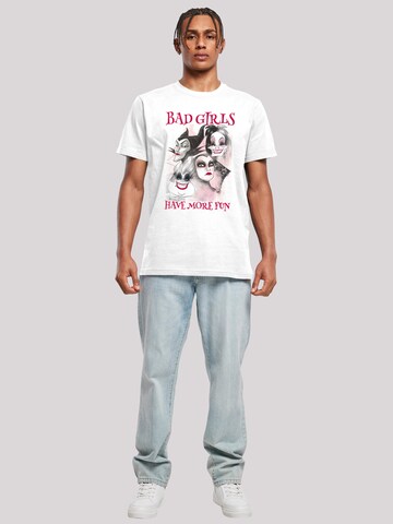 T-Shirt 'Disney Bad Girls Have More Fun' F4NT4STIC en blanc