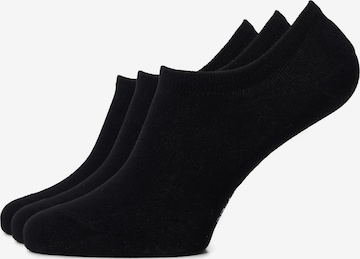 Chaussettes 'Footie (zwart)' SOLIT socks en noir : devant