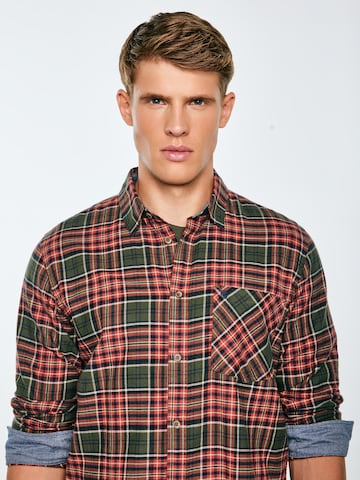 Coupe regular Chemise 'Koner' BIG STAR en vert