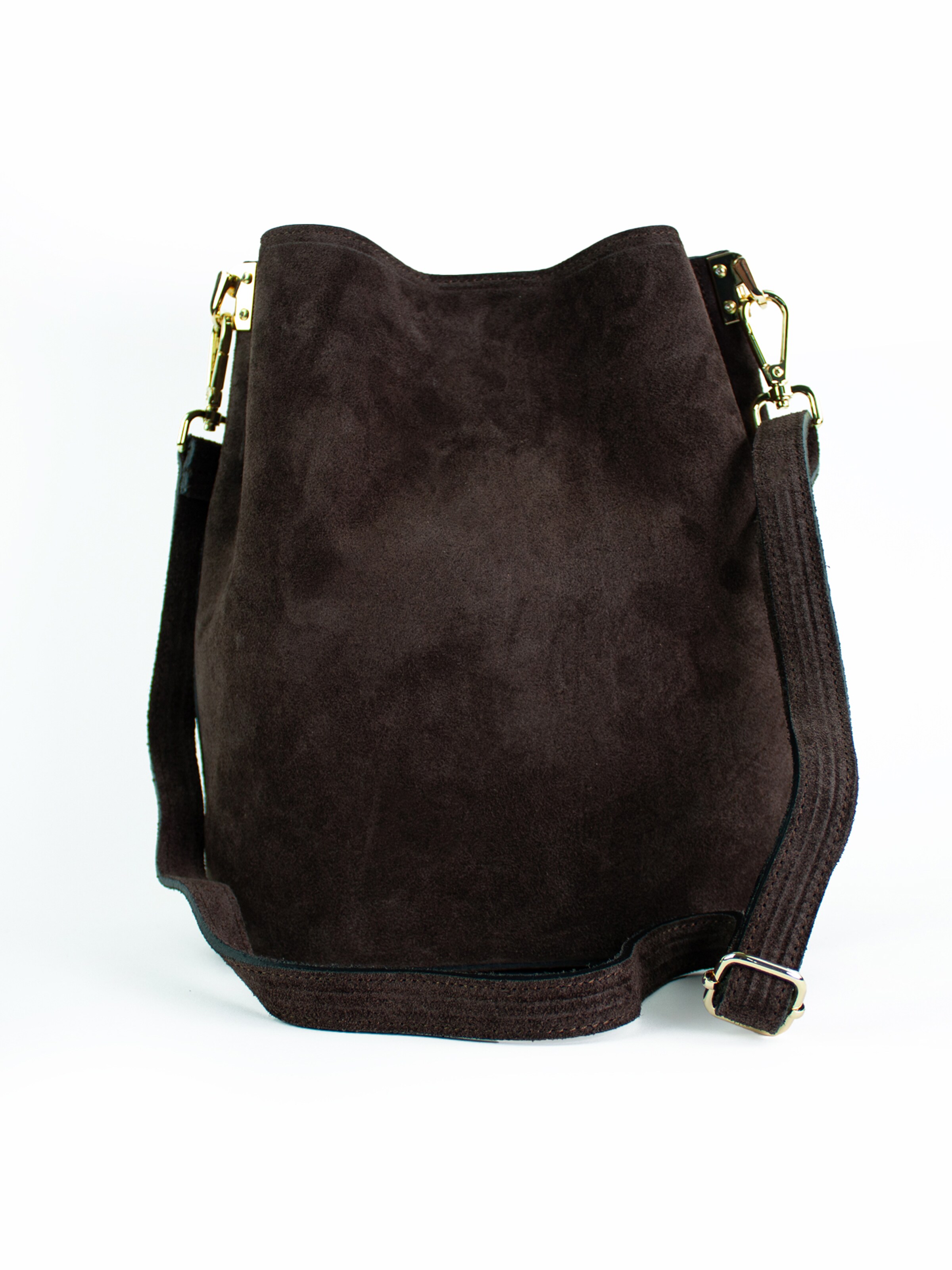 lePelou Bolso de hombro 'BECCA' en marrón oscuro, Vista del producto