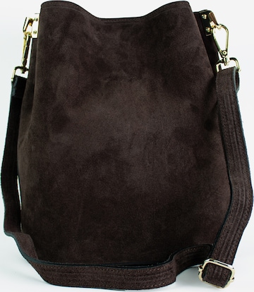 lePelou - Bolso de hombro 'BECCA' en marrón: frente