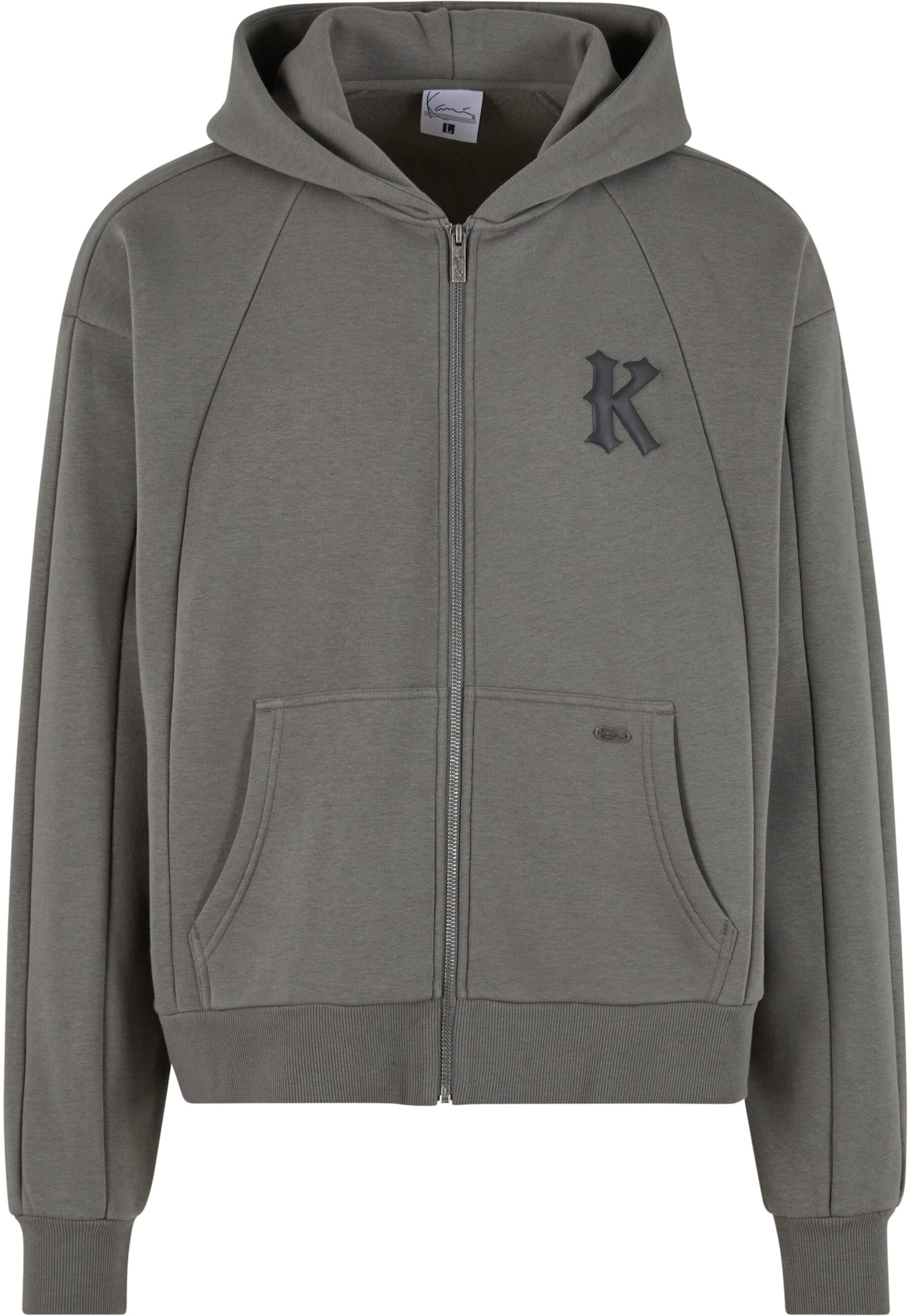 Karl Kani Sweat jacket in Grey: front