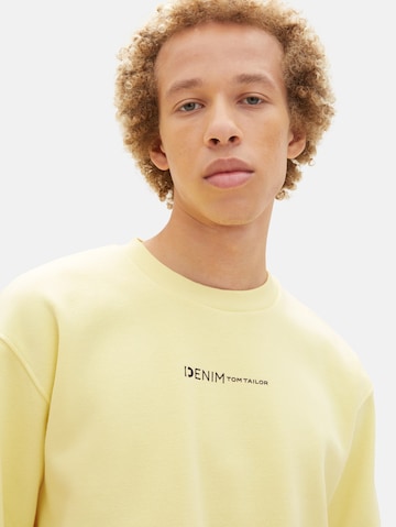 TOM TAILOR DENIMSweater majica - žuta boja
