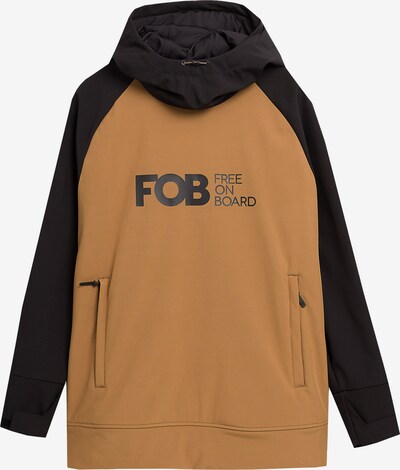 4F Zunanja jakna | kapučino / črna barva, Prikaz izdelka