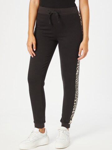 Key Largo Tapered Pants 'WPA ONION' in Black: front