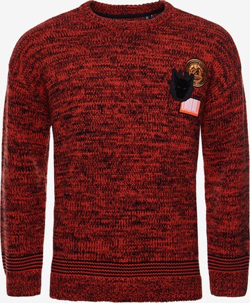 Superdry Sweater 'Survivalist' in Orange: front