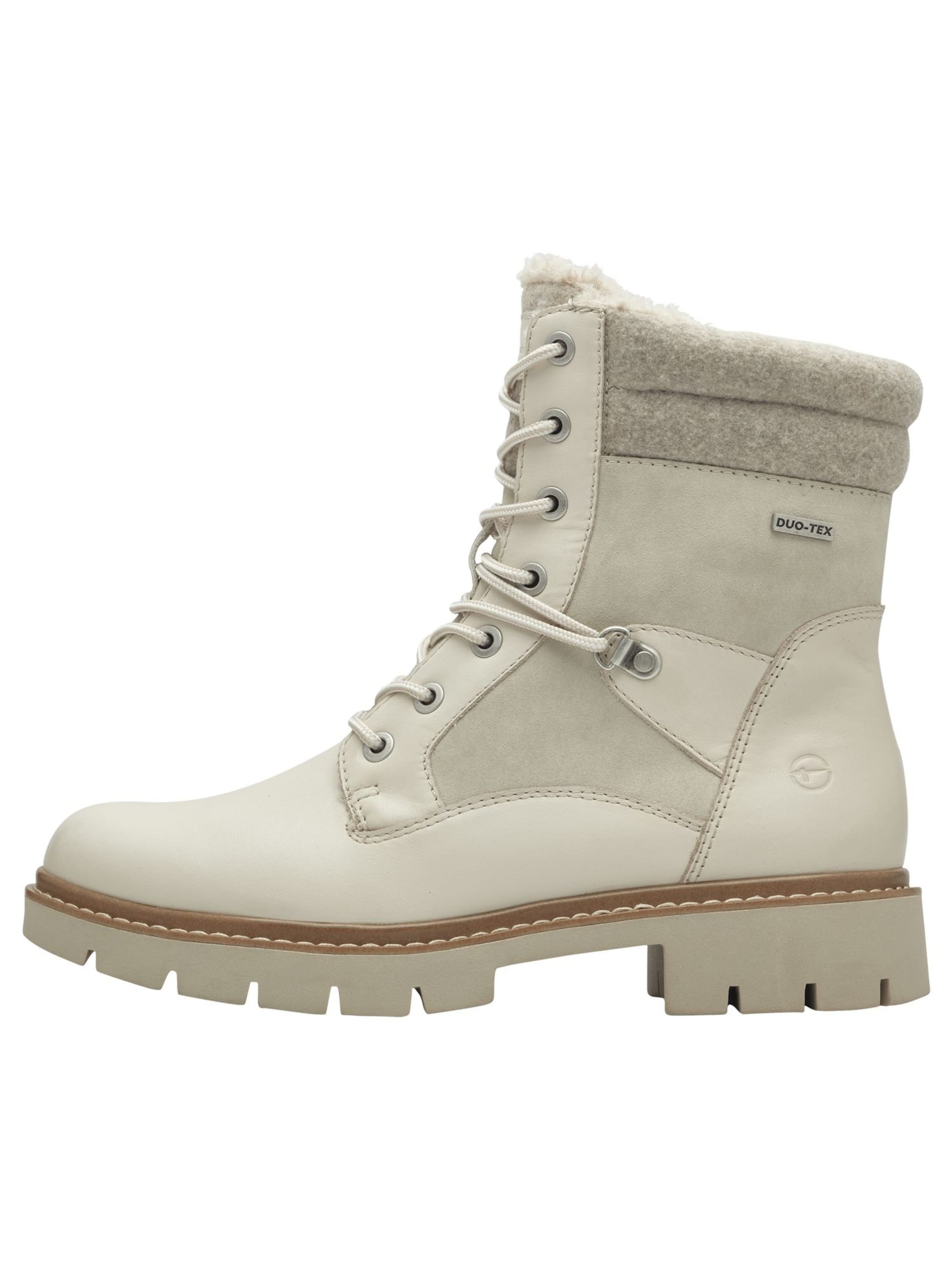 Bottines à lacets Tamaris en beige : devant